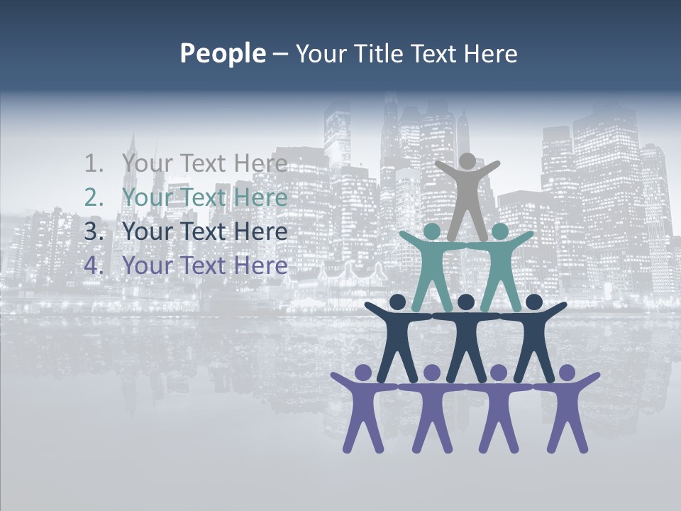 Mirror Sea Lower PowerPoint Template