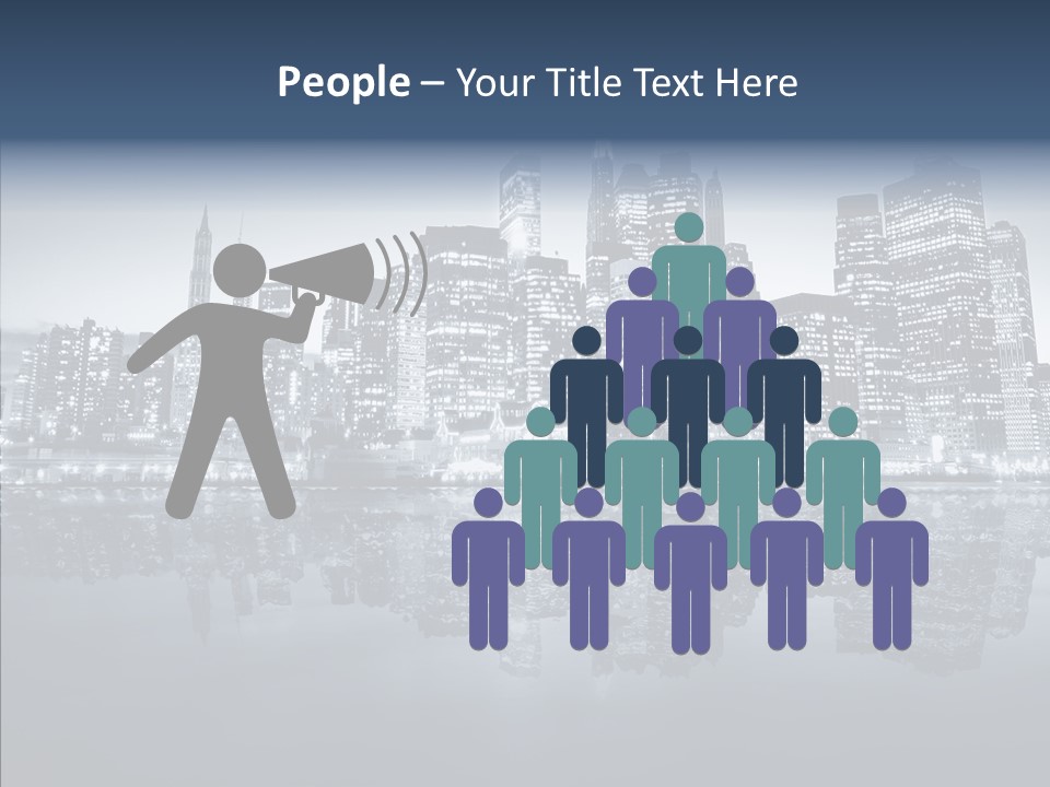 Mirror Sea Lower PowerPoint Template