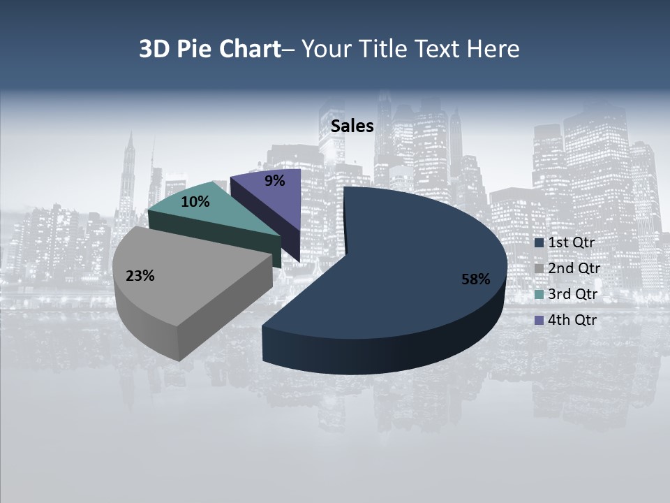 Mirror Sea Lower PowerPoint Template
