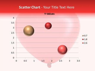 Heart Flying Isolated PowerPoint Template