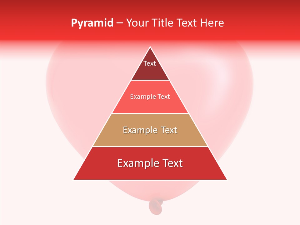 Heart Flying Isolated PowerPoint Template