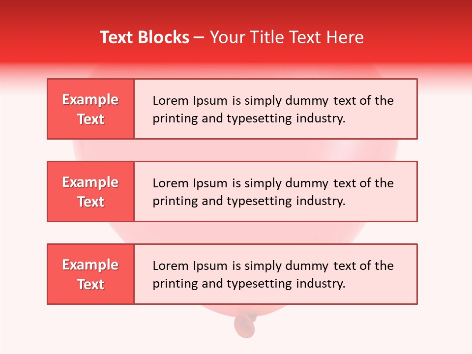 Heart Flying Isolated PowerPoint Template