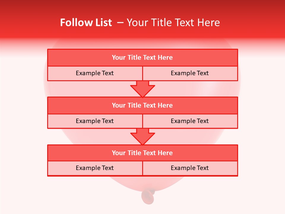 Heart Flying Isolated PowerPoint Template