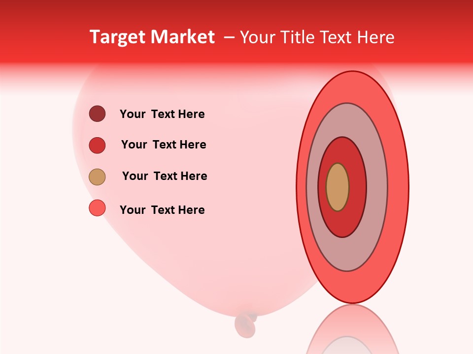 Heart Flying Isolated PowerPoint Template