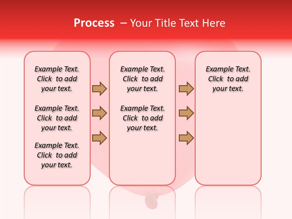 Heart Flying Isolated PowerPoint Template