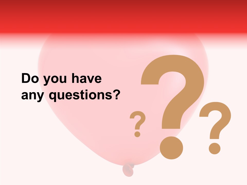 Heart Flying Isolated PowerPoint Template