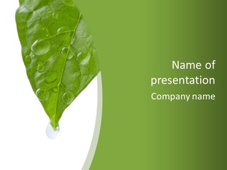 Farm Moisture Showers PowerPoint Template