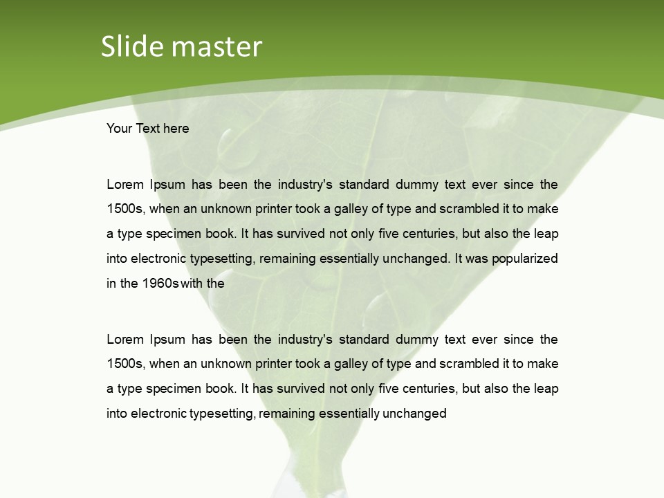 Farm Moisture Showers PowerPoint Template