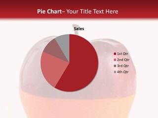 Half Fruit Apple PowerPoint Template