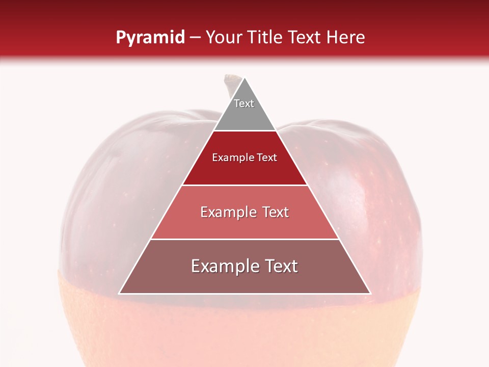 Half Fruit Apple PowerPoint Template