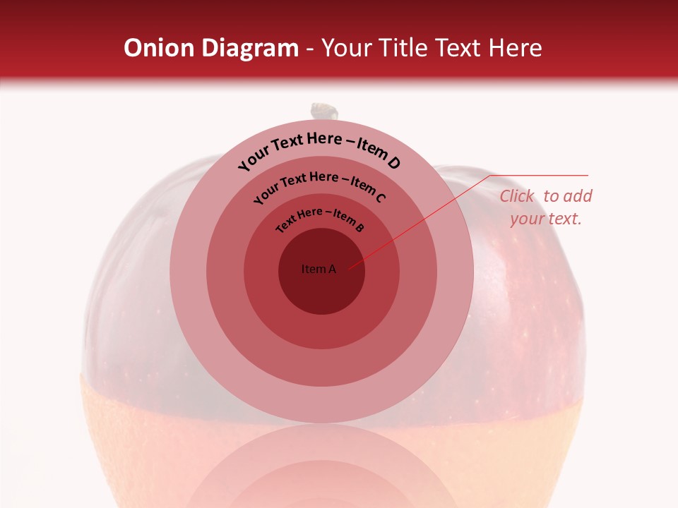 Half Fruit Apple PowerPoint Template