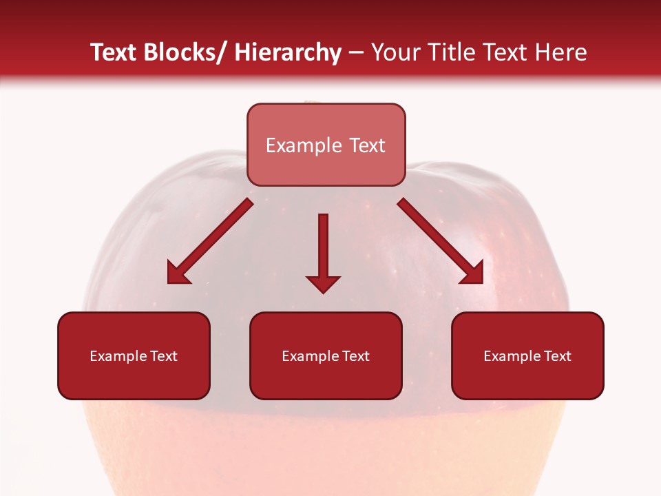 Half Fruit Apple PowerPoint Template