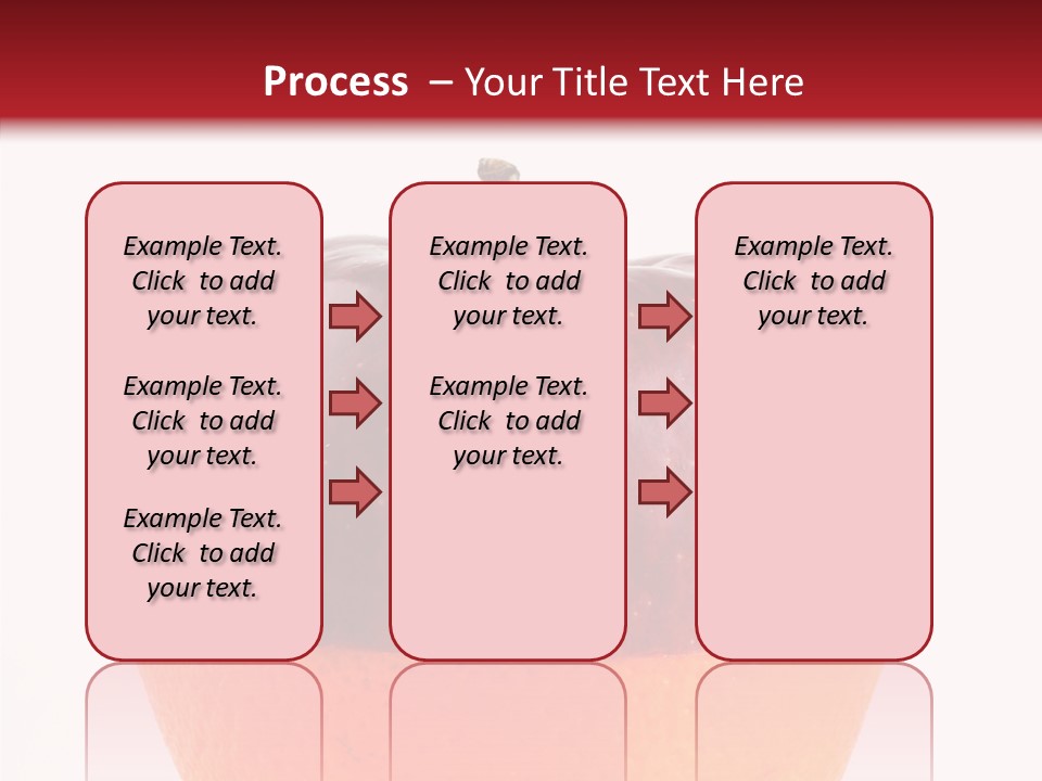 Half Fruit Apple PowerPoint Template