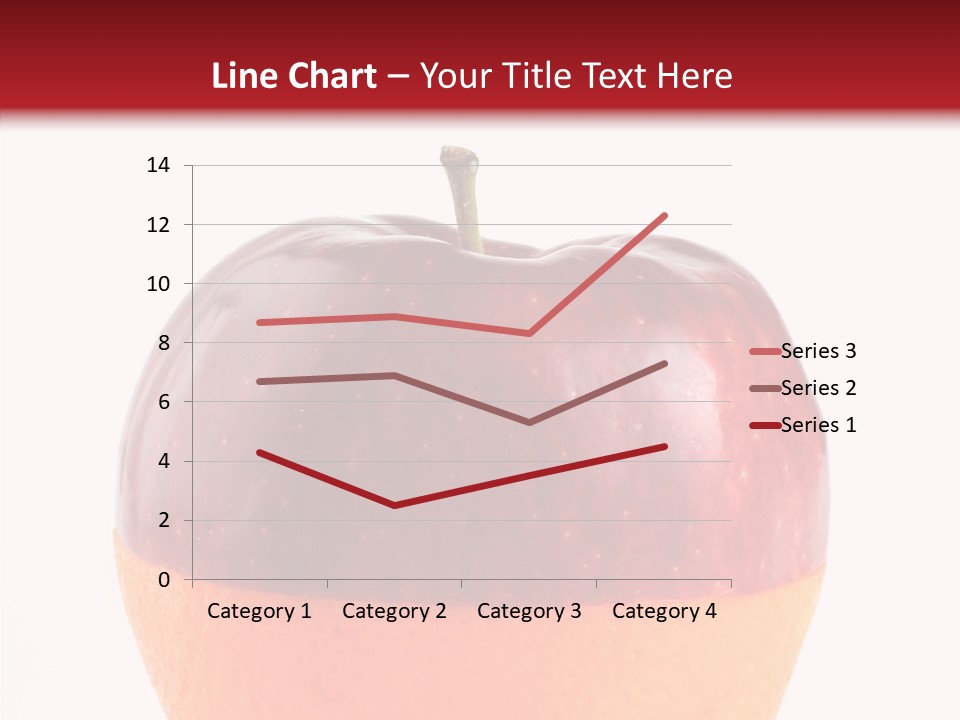 Half Fruit Apple PowerPoint Template