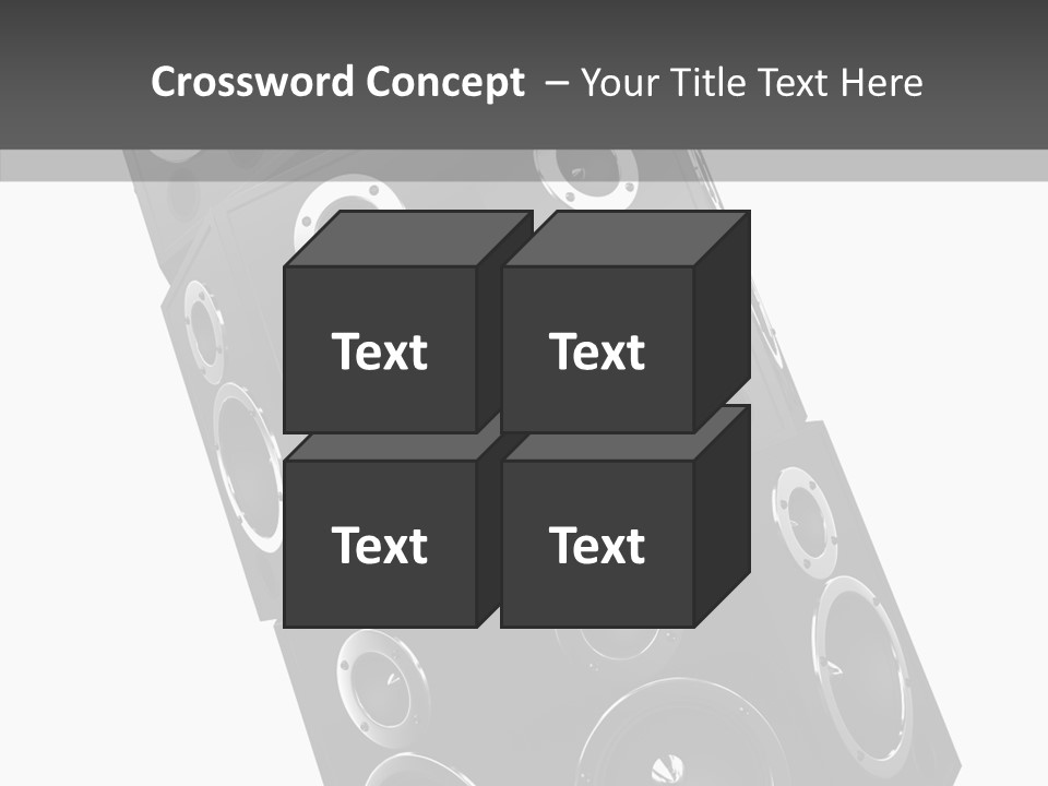 Speaker Isolated Entertainment PowerPoint Template