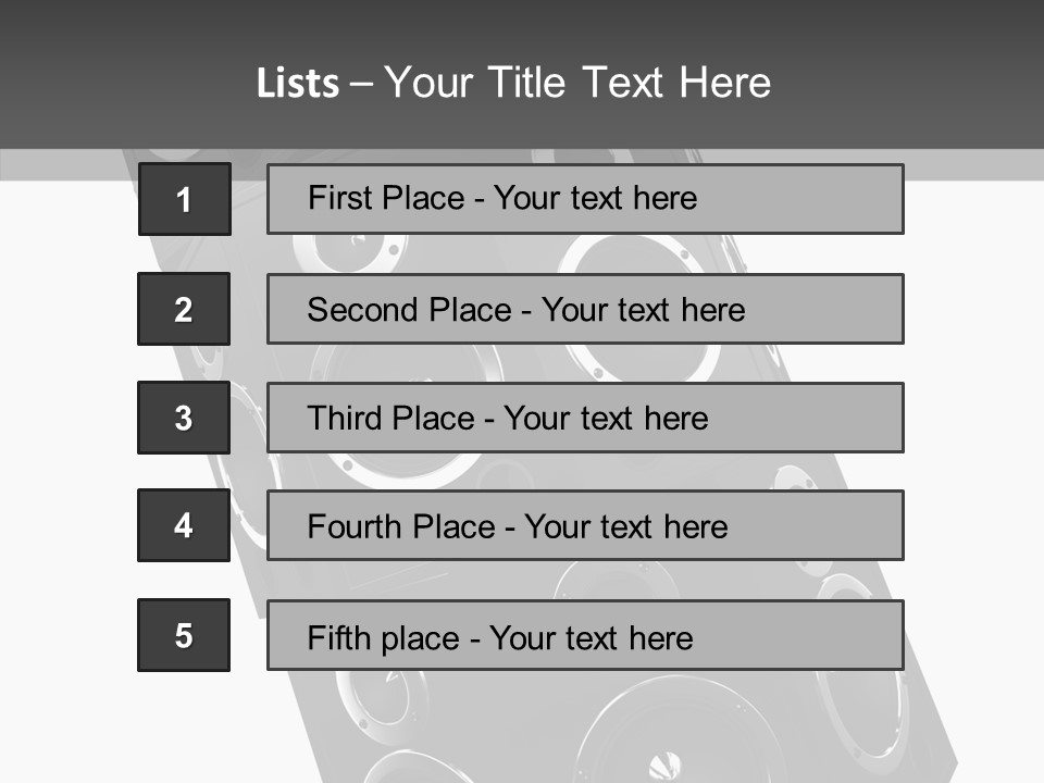 Speaker Isolated Entertainment PowerPoint Template