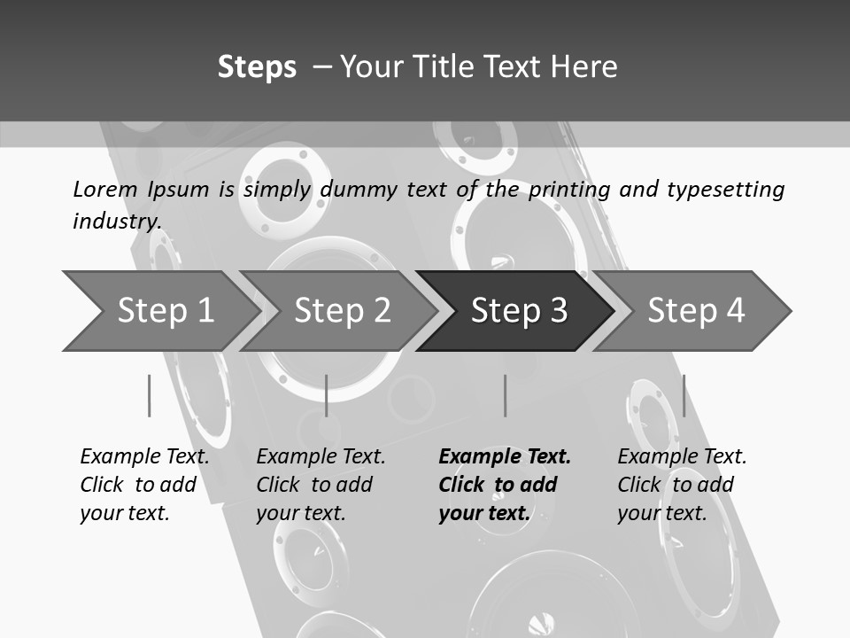 Speaker Isolated Entertainment PowerPoint Template