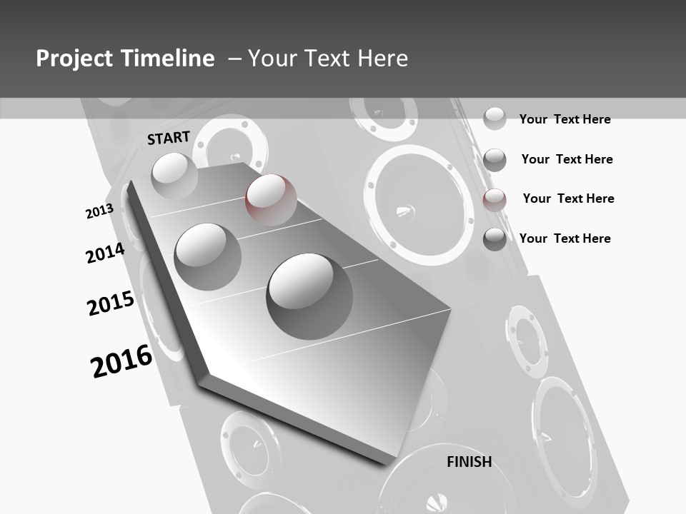 Speaker Isolated Entertainment PowerPoint Template