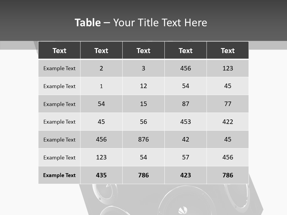 Speaker Isolated Entertainment PowerPoint Template