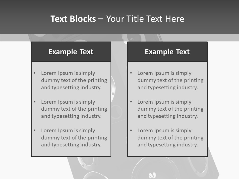 Speaker Isolated Entertainment PowerPoint Template
