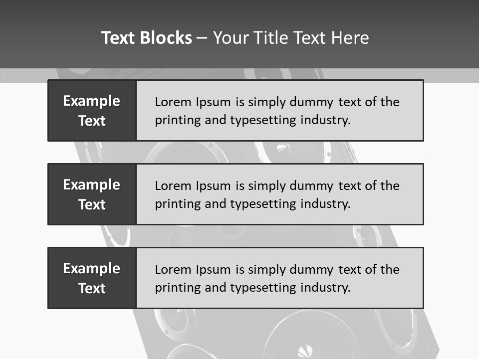 Speaker Isolated Entertainment PowerPoint Template