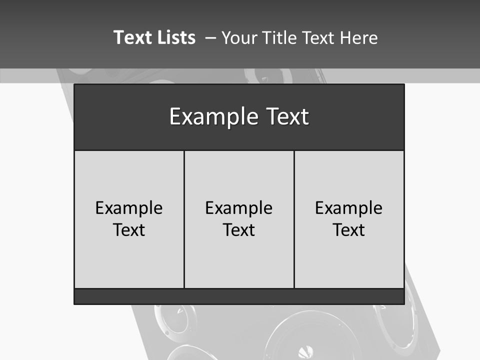 Speaker Isolated Entertainment PowerPoint Template