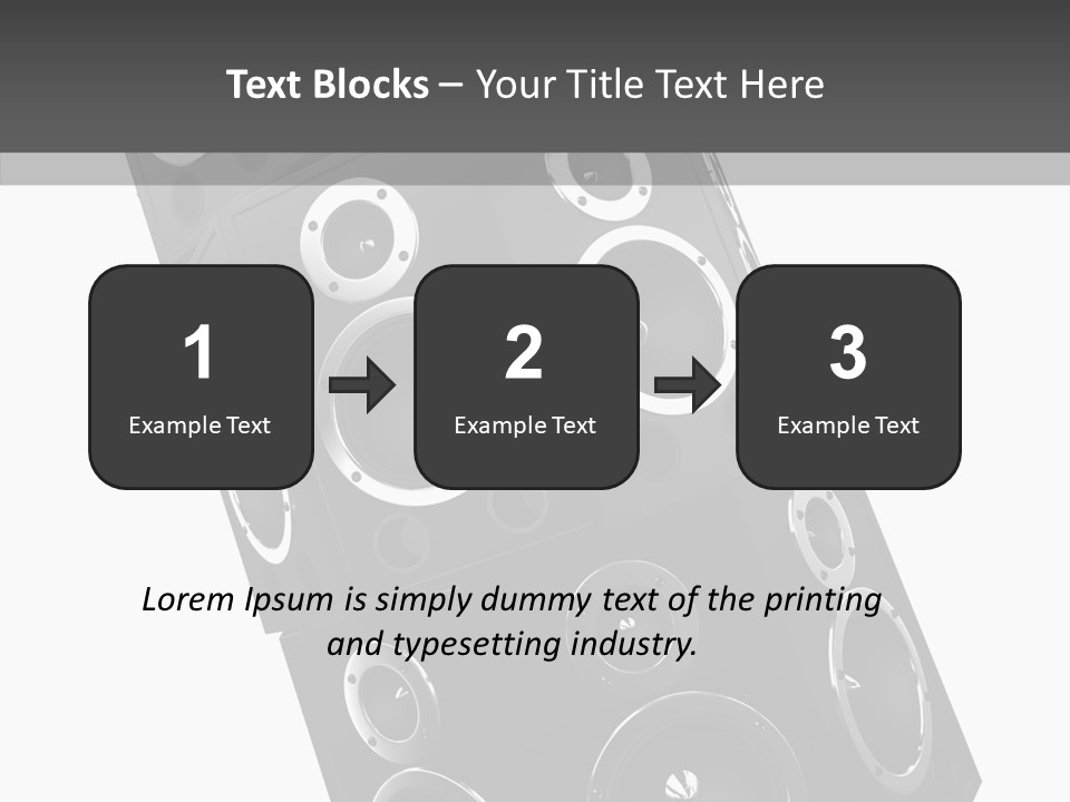 Speaker Isolated Entertainment PowerPoint Template