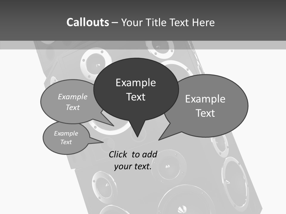 Speaker Isolated Entertainment PowerPoint Template