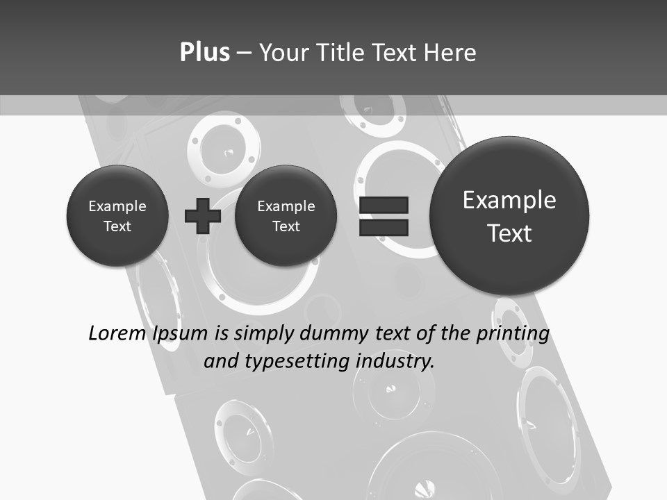 Speaker Isolated Entertainment PowerPoint Template
