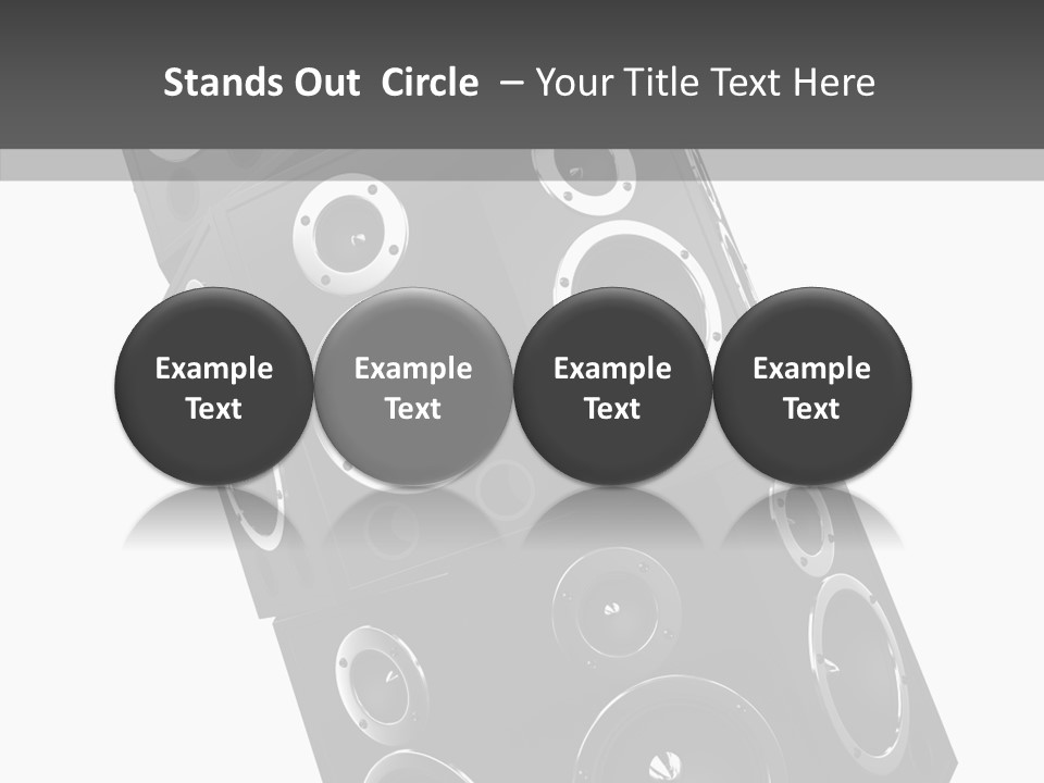 Speaker Isolated Entertainment PowerPoint Template