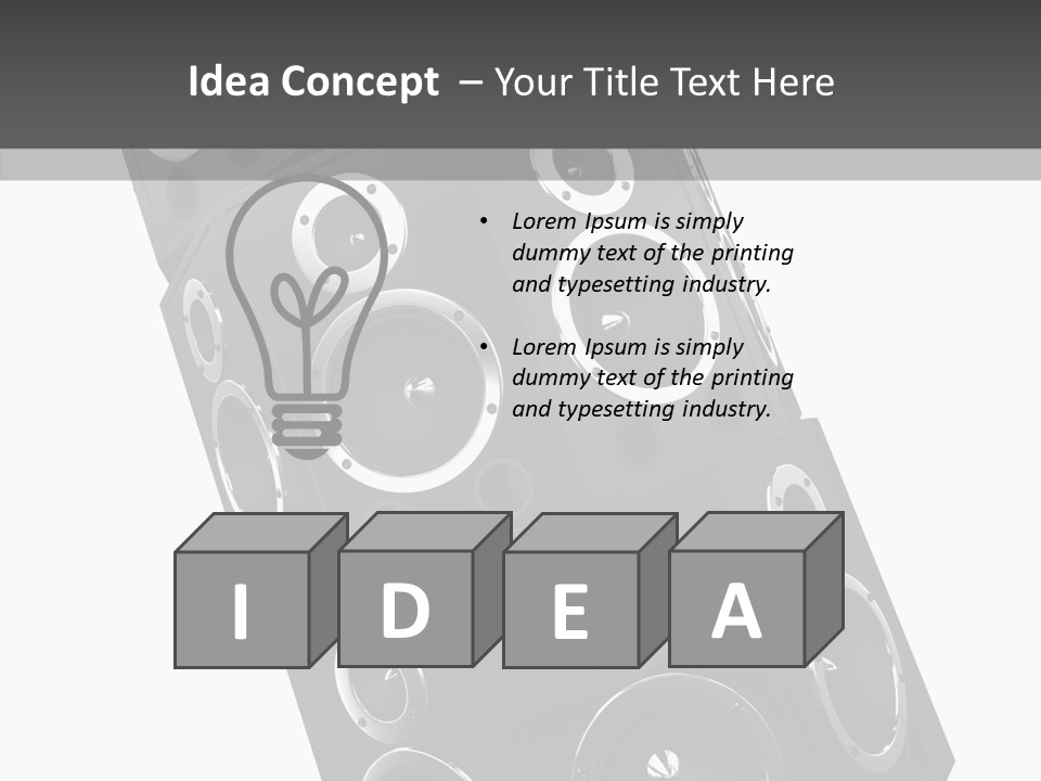 Speaker Isolated Entertainment PowerPoint Template