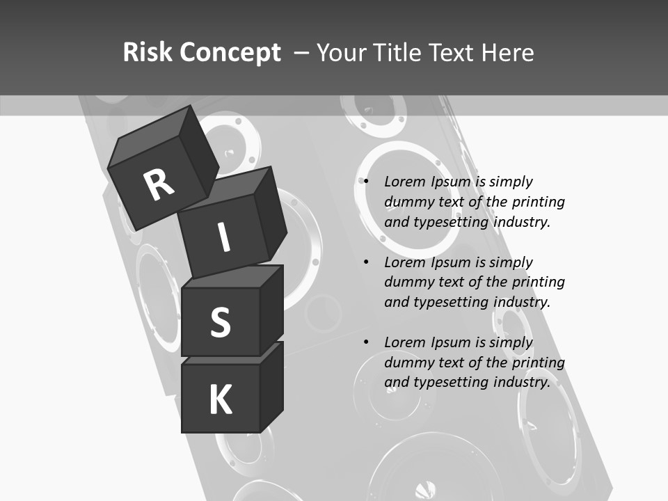 Speaker Isolated Entertainment PowerPoint Template