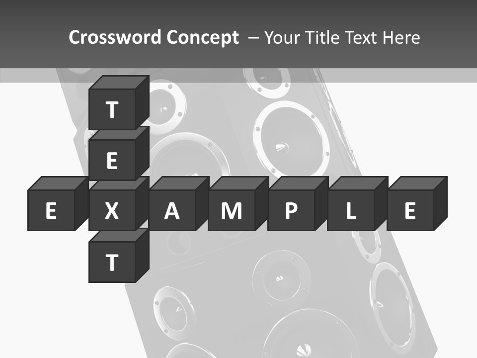 Speaker Isolated Entertainment PowerPoint Template