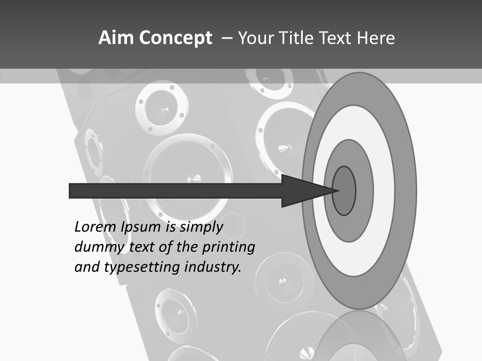 Speaker Isolated Entertainment PowerPoint Template