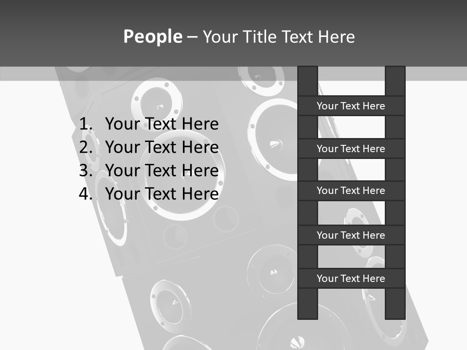 Speaker Isolated Entertainment PowerPoint Template