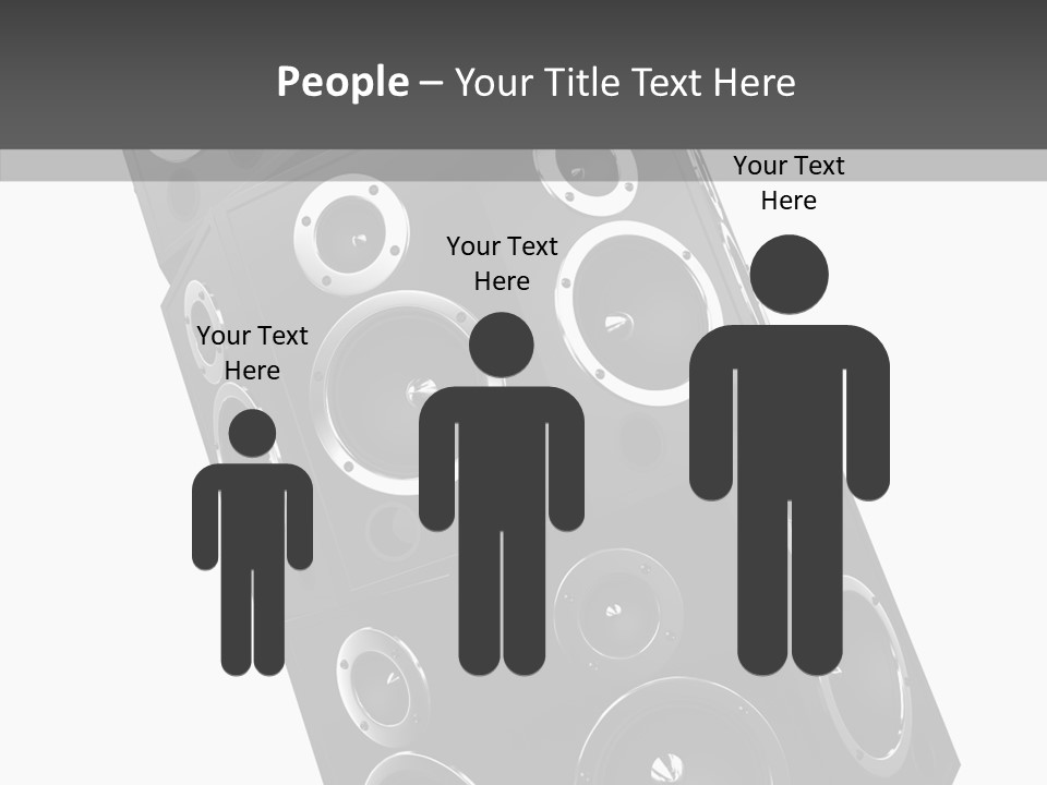 Speaker Isolated Entertainment PowerPoint Template