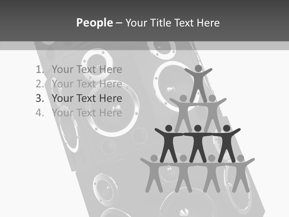 Speaker Isolated Entertainment PowerPoint Template