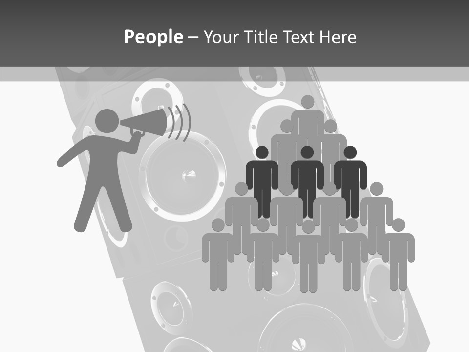 Speaker Isolated Entertainment PowerPoint Template