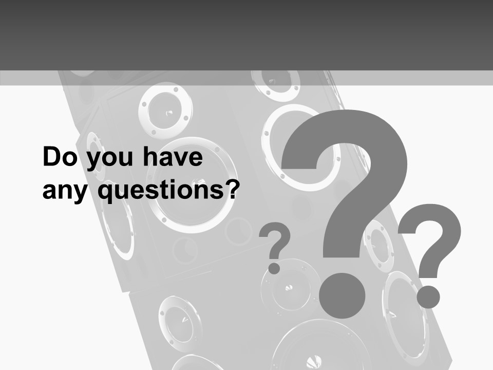 Speaker Isolated Entertainment PowerPoint Template