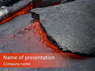 Burning Stream Superheated PowerPoint Template