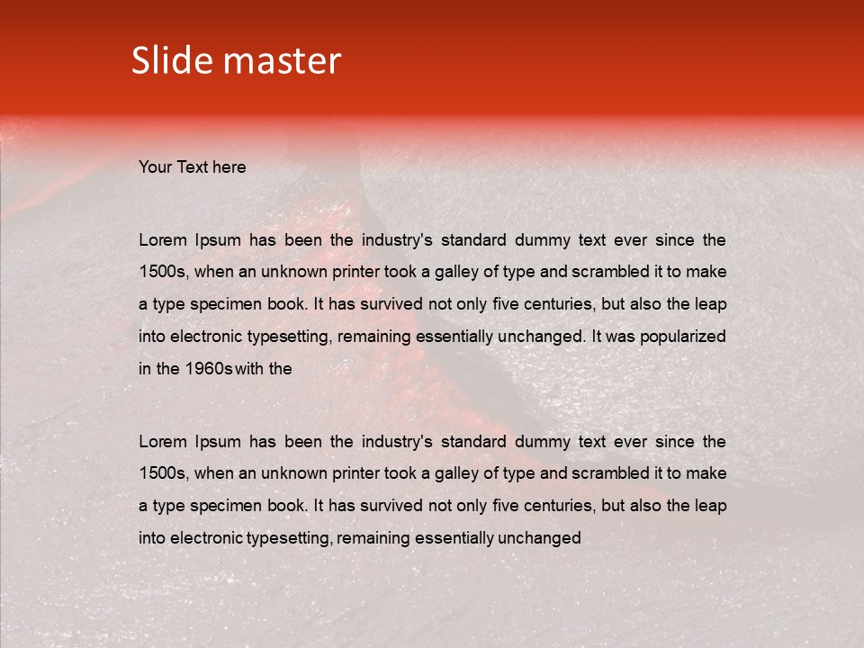 Burning Stream Superheated PowerPoint Template