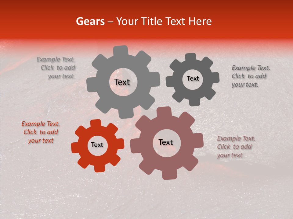 Burning Stream Superheated PowerPoint Template