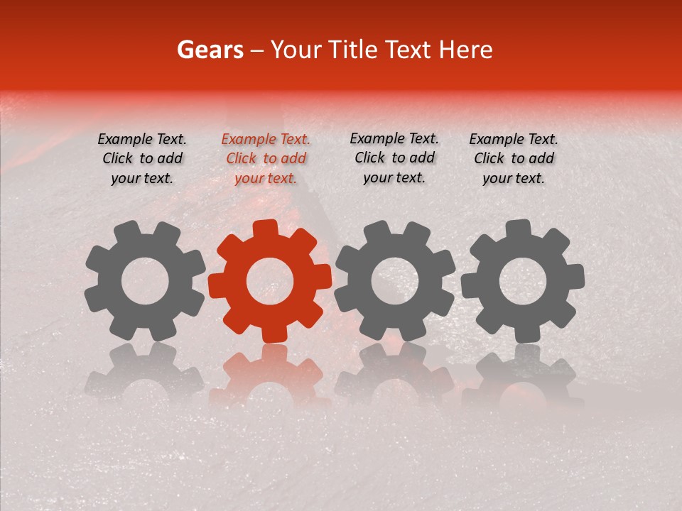 Burning Stream Superheated PowerPoint Template