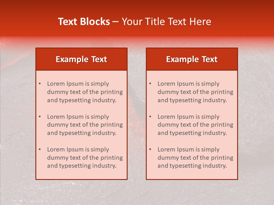 Burning Stream Superheated PowerPoint Template
