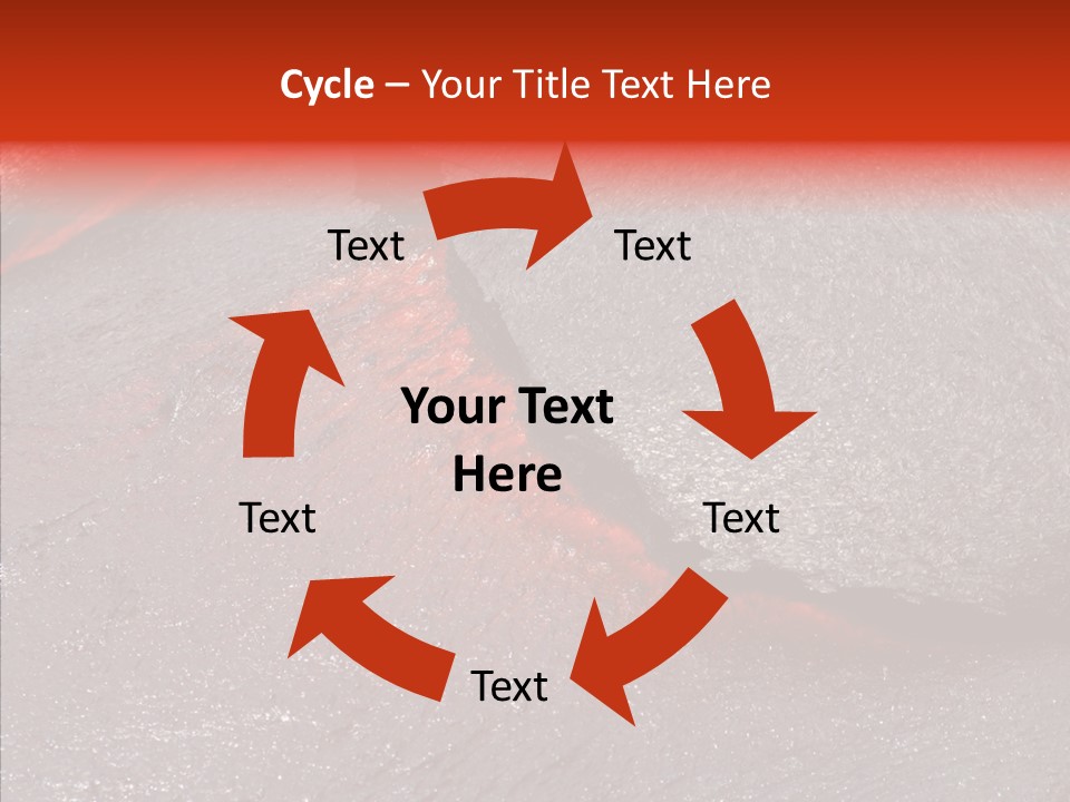 Burning Stream Superheated PowerPoint Template