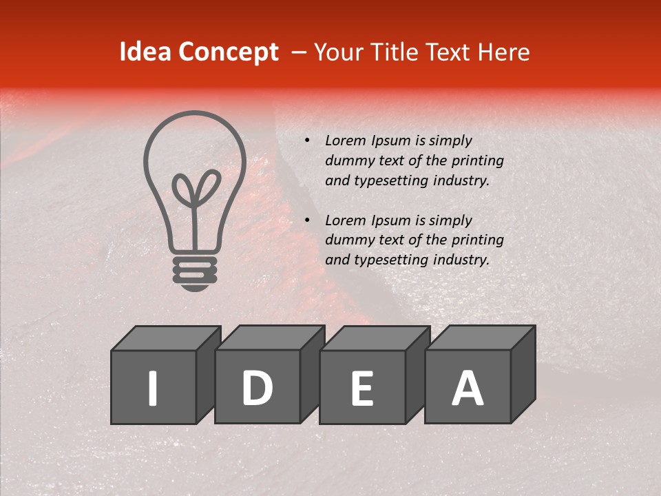 Burning Stream Superheated PowerPoint Template