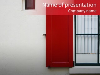 Shadow Flap Window PowerPoint Template