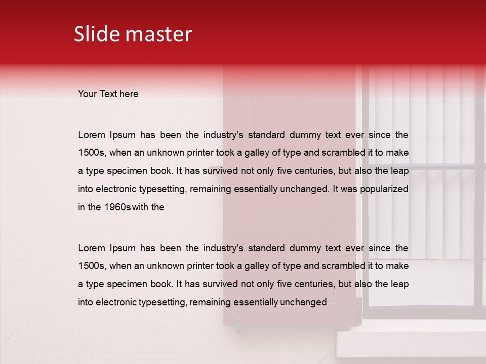 Shadow Flap Window PowerPoint Template