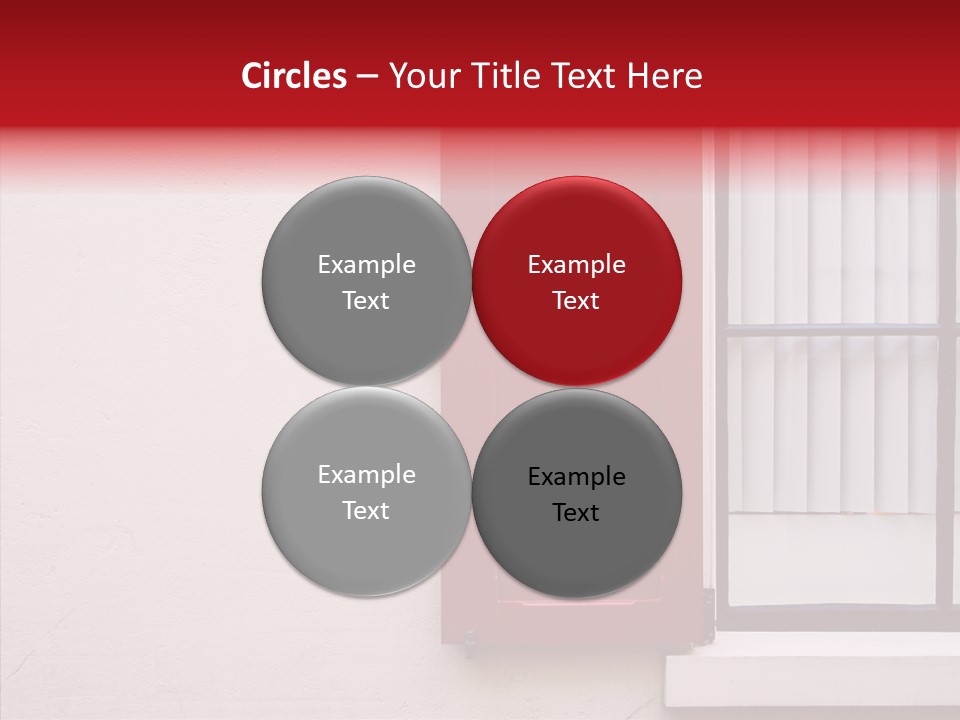 Shadow Flap Window PowerPoint Template