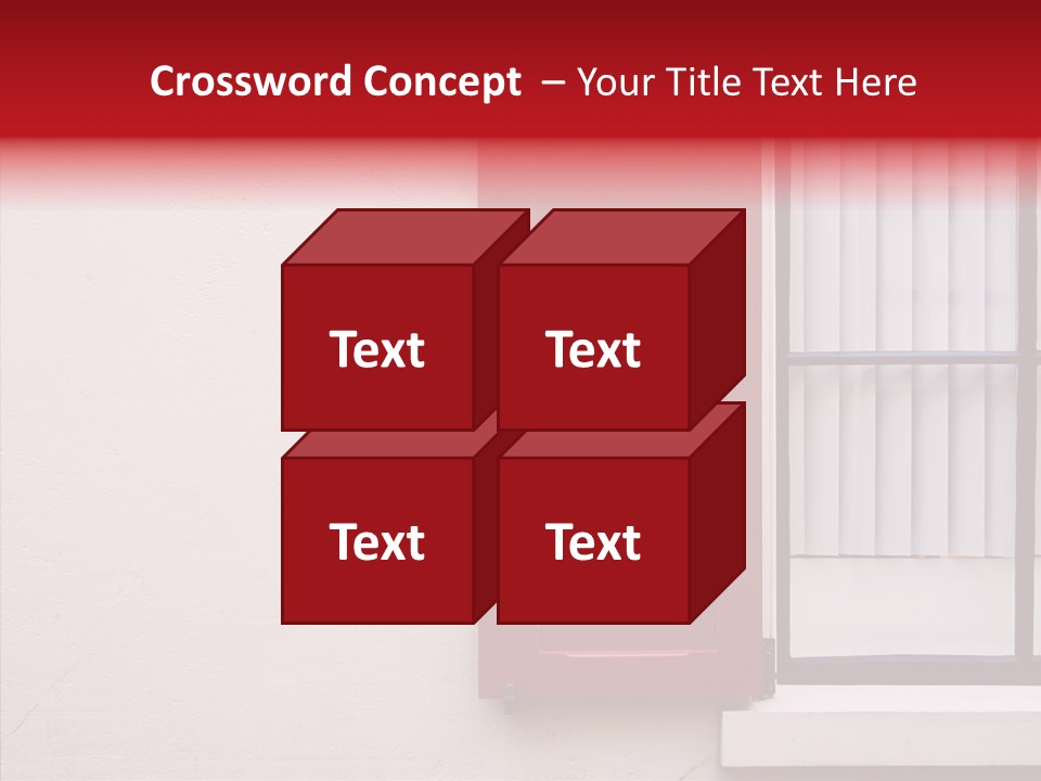 Shadow Flap Window PowerPoint Template